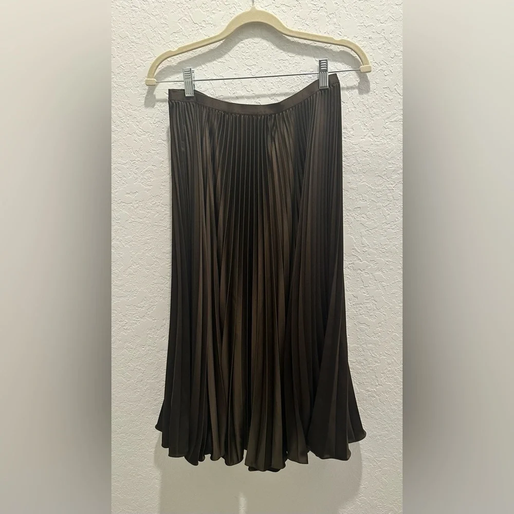 NWT Ralph Lauren Pleated Midi Skirt - Picture 7 of 11